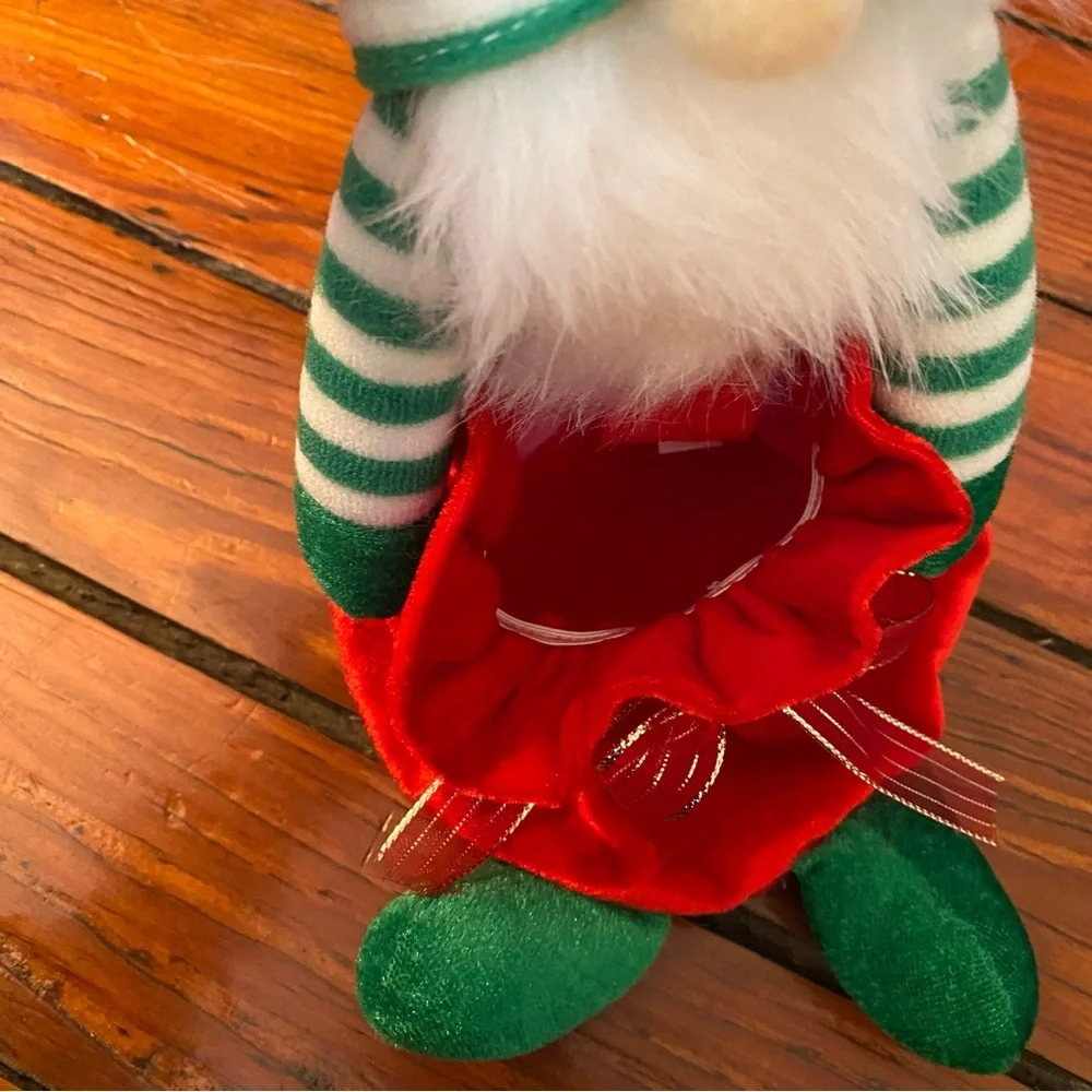 Stuffed Gnome with Pocket for a Present
